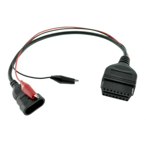 Fiat Alfa Lancia 3 Pin to 16 Pin OBDII Adapter for vehicle diagnostics