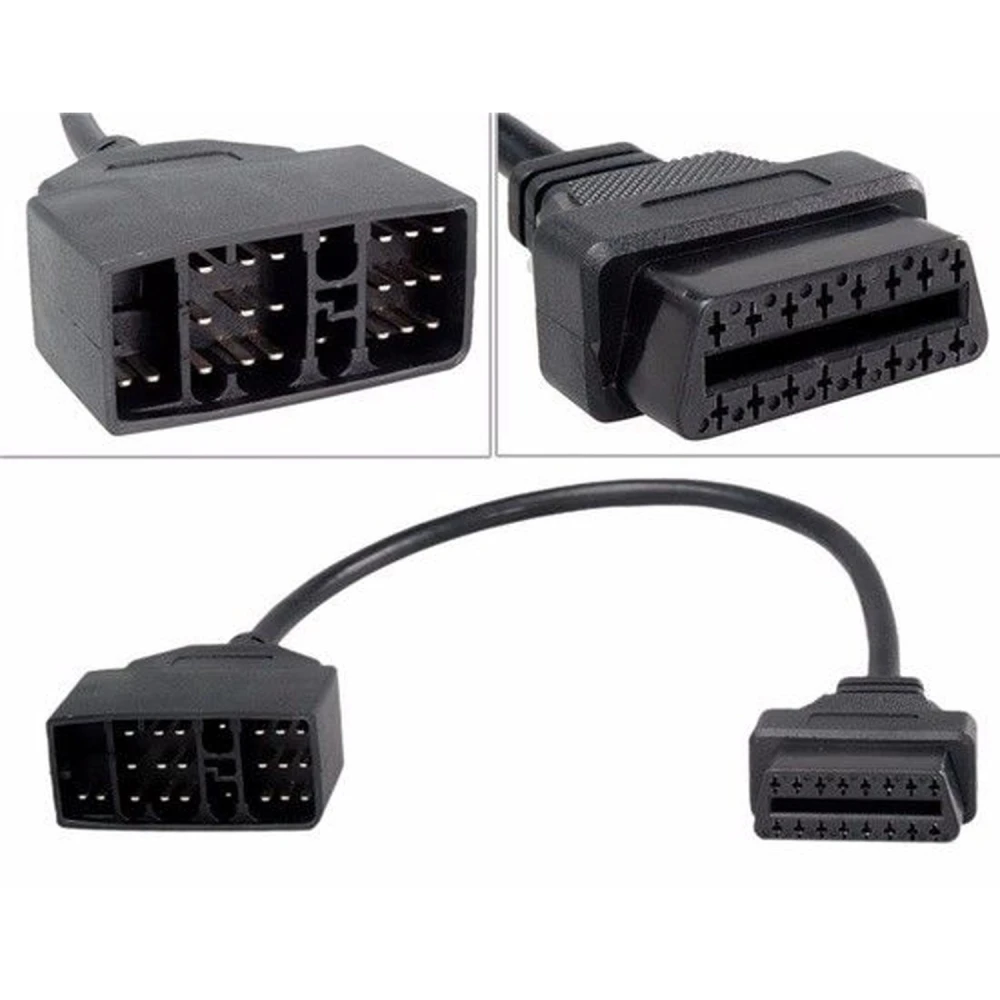 Toyota 22 pin to OBDII 16 pin adapter for vehicle diagnostics