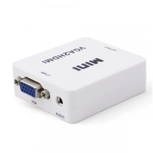 satkit VGA to HDMI Converter with Audio for Easy PC to TV Connection