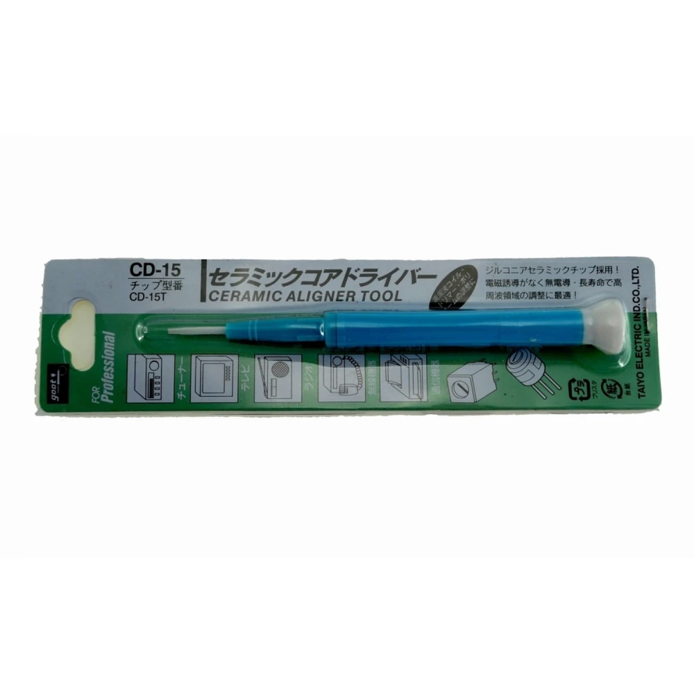 GOOT CD-15 ceramic trimmer screwdriver 1.3mm x 0.4mm