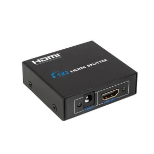 Full HD HDMI Splitter 1x2 with 1 input and 2 outputs, compatible with 1080p HDTV and 3D