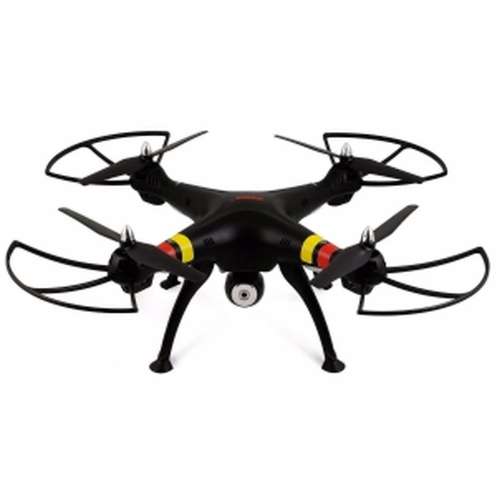 Syma X8W Drone with HD Camera and WiFi - Black Quadcopter 2.4GHz 4CH 6Axis Gyro