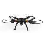Detalle de la cámara HD y giroscopio del drone Syma X8W negro