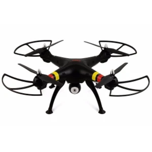 Syma X8W Drone with HD Camera and WiFi - Black Quadcopter 2.4GHz 4CH 6Axis Gyro