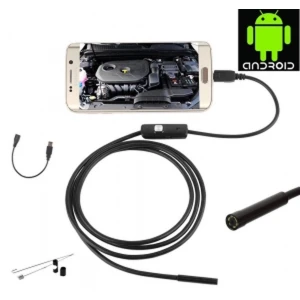 satkit Android USB Endoscope 1 metre with 5.5mm lens and dimmable LED light