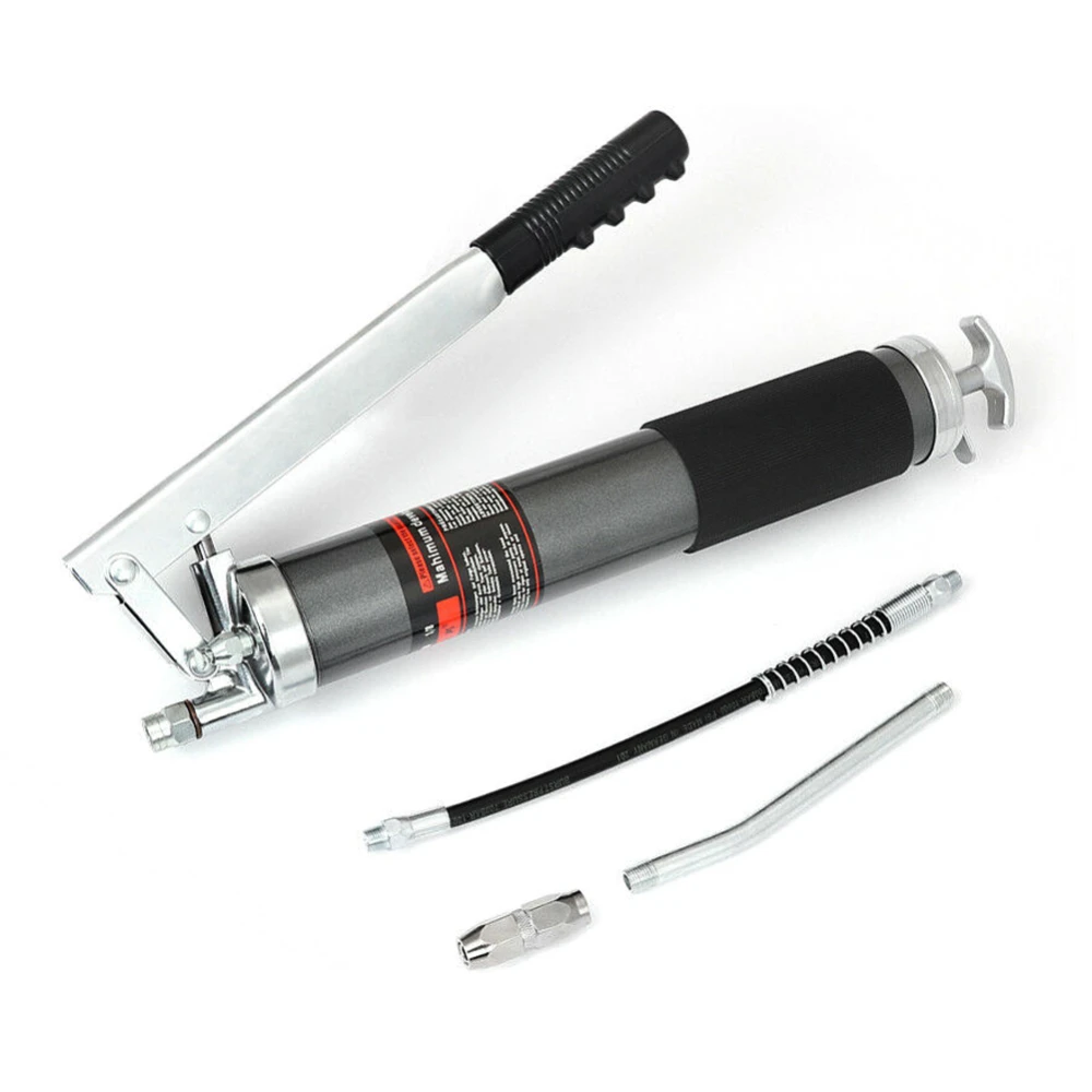 600ml Manual Grease Gun with Grease Pump and High-Pressure Hose