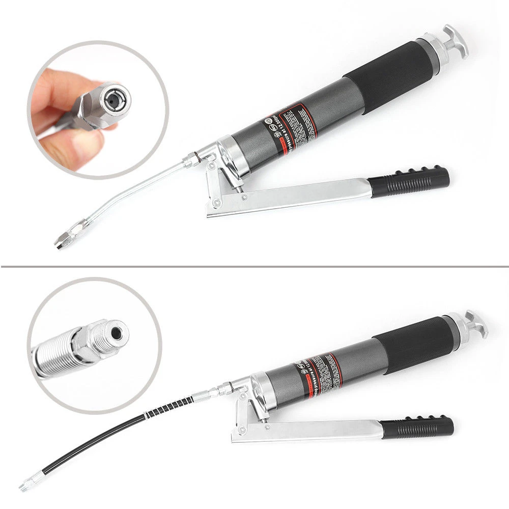 600ml Manual Grease Gun with Grease Pump and High-Pressure Hose