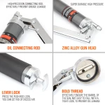 600ml Manual Grease Gun with Grease Pump and High-Pressure Hose