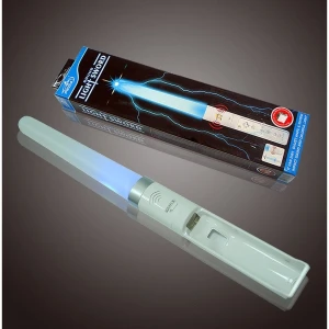 Blue Wii lightsaber with sound for compatible Wiimotion Plus controller