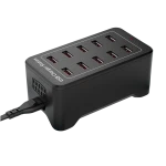 10-Port USB Charging Station with IQ Charge - 50W 12A, 2.4A per port