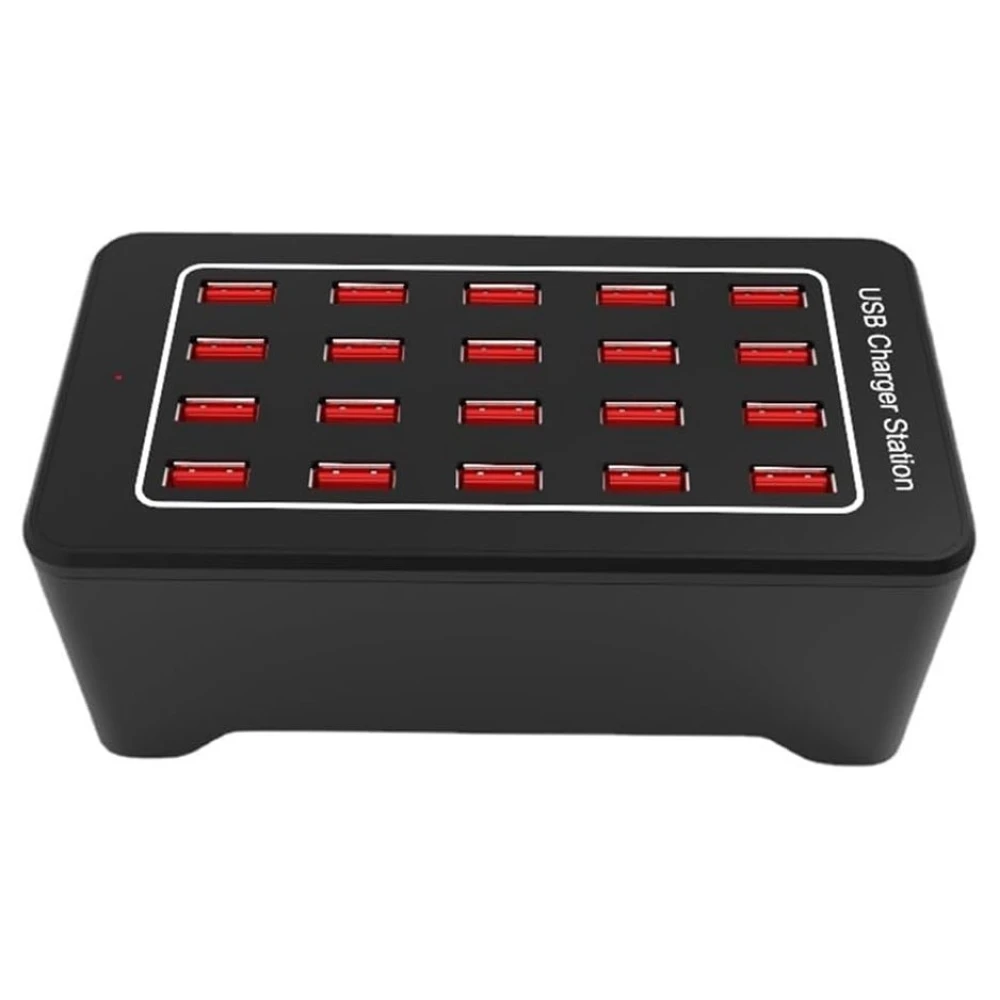 20-Port USB Charging Station with IQ Charge - 100W