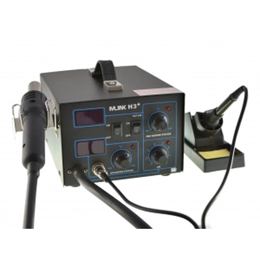 Mlink H3+ hot air soldering station with digital control and accessories
