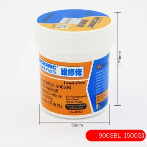 Professional lead-free solder paste Mechanic 906SBL 500GR Sn42Bi58