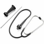 Professional mechanical stethoscope with interchangeable metal probe