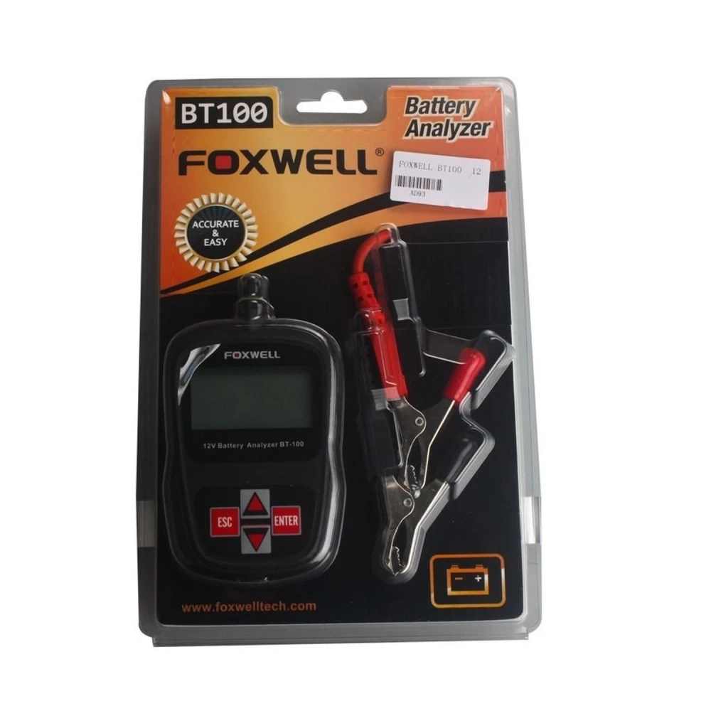 Herramienta diagnóstica Foxwell BT100 para baterías de coche