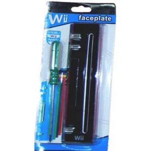 Black Wii front cover - Nintendo Wii replacement