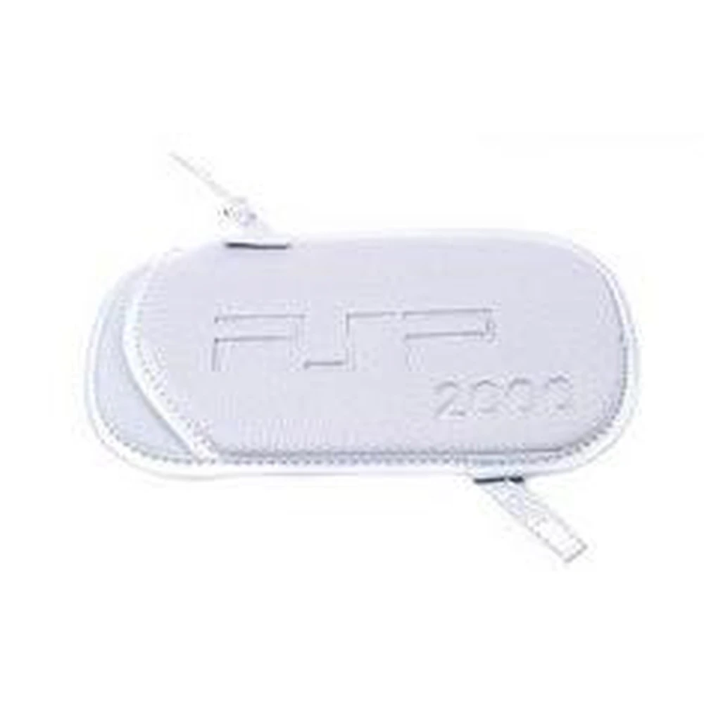 White PSP Slim case with strap for PSP 2000 and PSP 3000