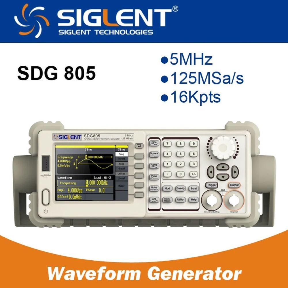 Siglent SDG805 5MHz Arbitrary Function Generator with EasyPulse