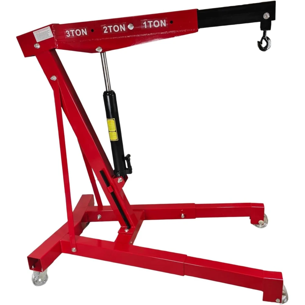 3-Tonne Hydraulic Workshop Crane for Lifting Engines and Heavy Machinery