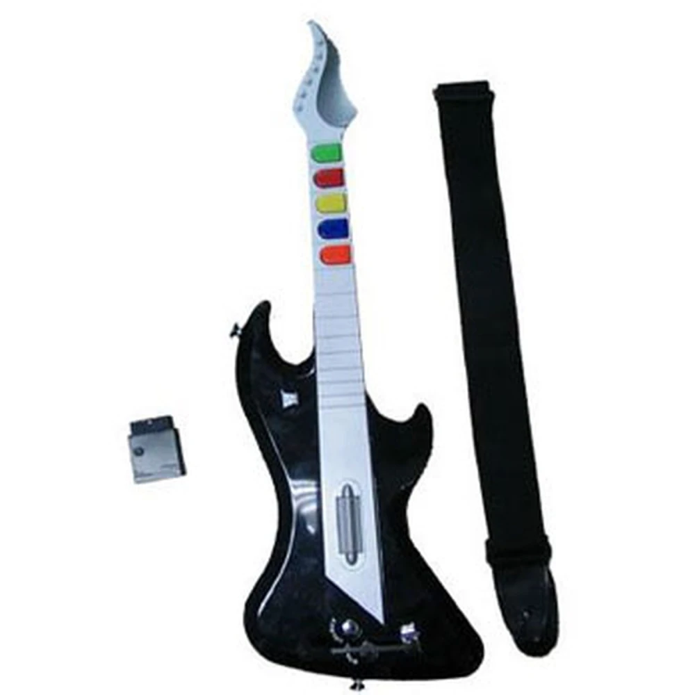 PS2 Wireless Guitar Compatible with Guitar Hero I, II and III