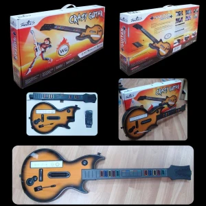 Wireless Wii Crazy Guitar for compatible music games