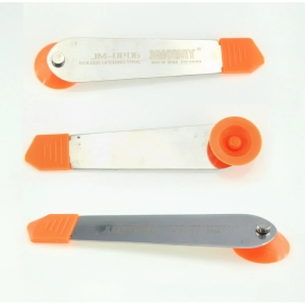 Metal opening tool with rotary wheel for tablets and smartphones