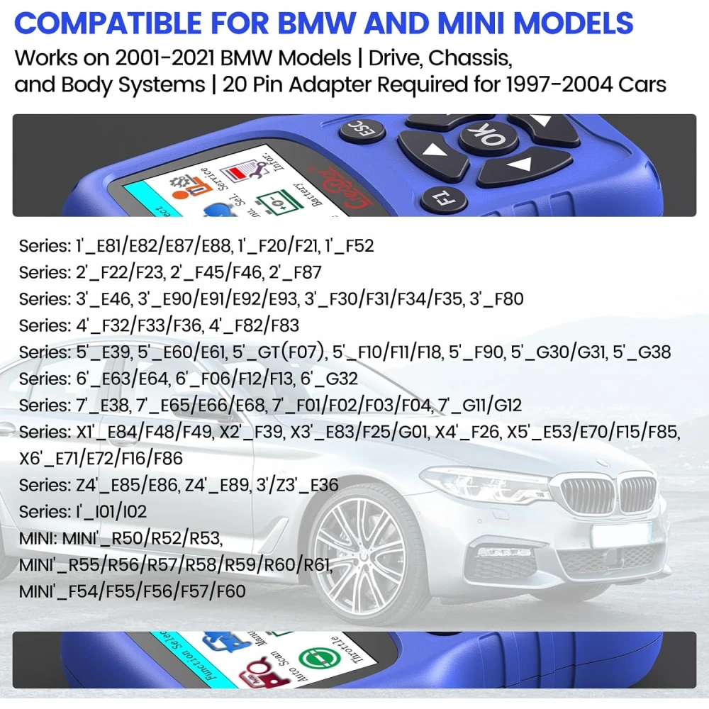 BMW Creator C420 OBD2 Diagnostic Tool for BMW and Mini with Advanced Functions