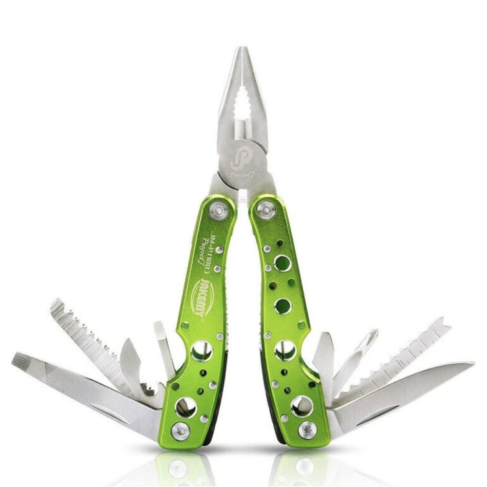 Jakemy JM-PJ1003 9-in-1 Folding Pliers Multi-Tool with Case