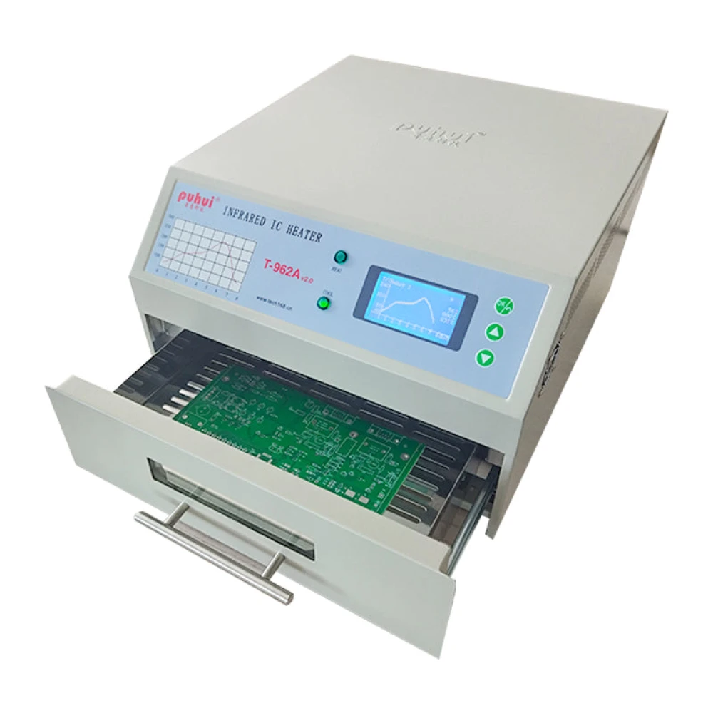 T-962A Puhui V2.0 infrared reflow oven for SMD and BGA soldering