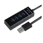 USB 3.0 Hub with 4 Ports, Switch and High Speed for PC and Mac