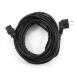 Cable de alimentación de 10 metros para PC con conectores Schuko a IEC en color negro