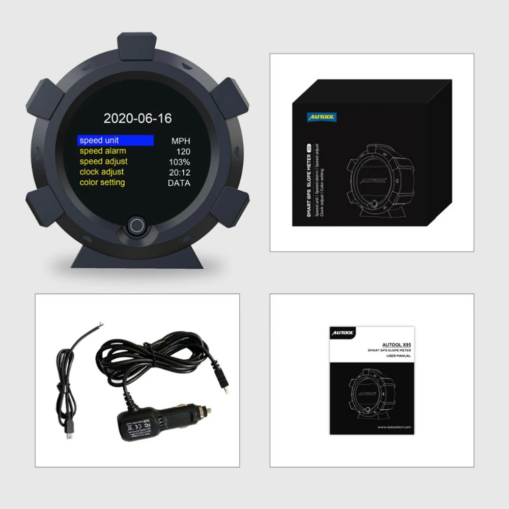 Autool X95 multifunction inclinometer with GPS