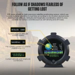 Vista lateral del inclinómetro multifuncional Autool X95