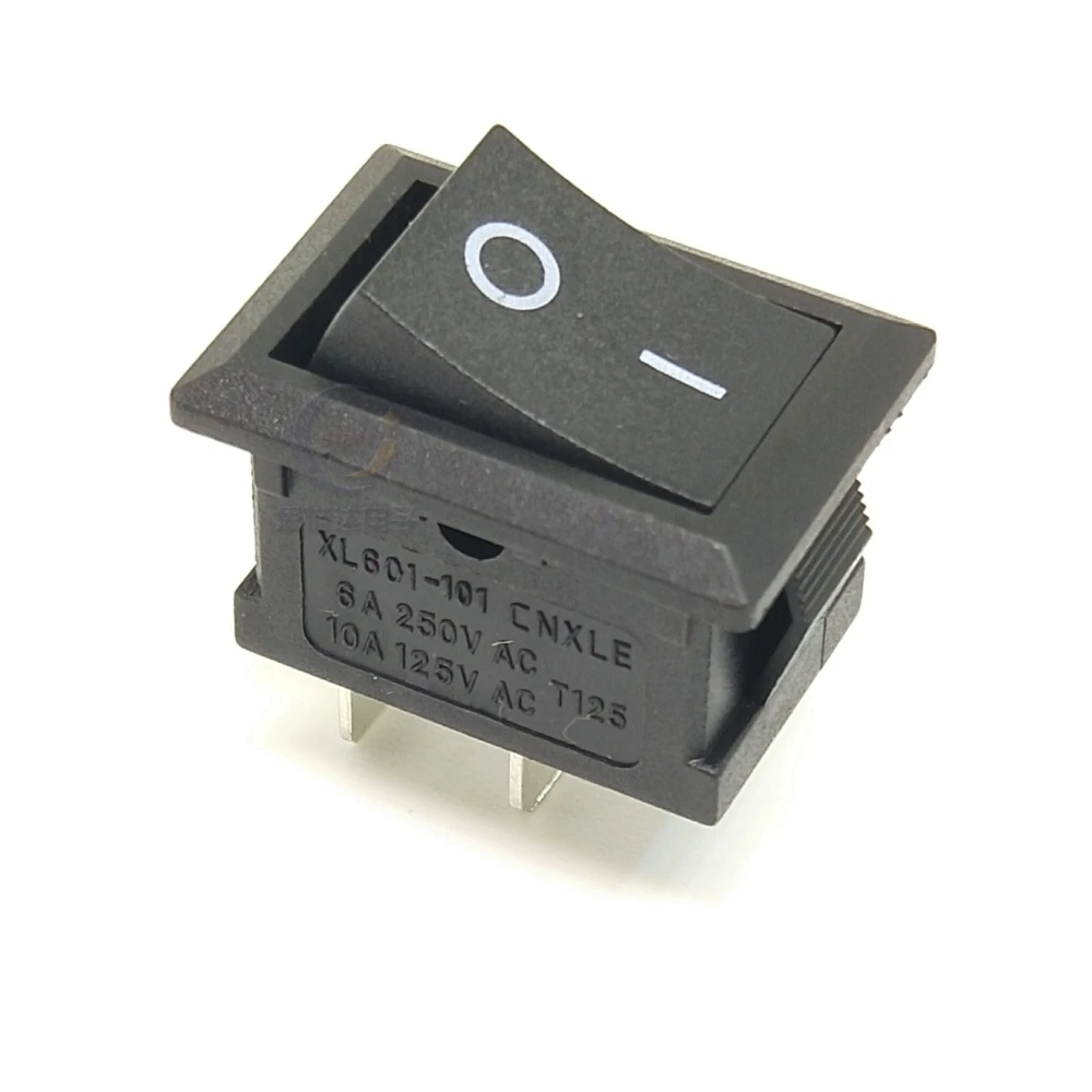XL601 Black Rocker Switch - Compact, easy-to-install ON/OFF switch