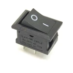 XL601 Black Rocker Switch - Compact, easy-to-install ON/OFF switch