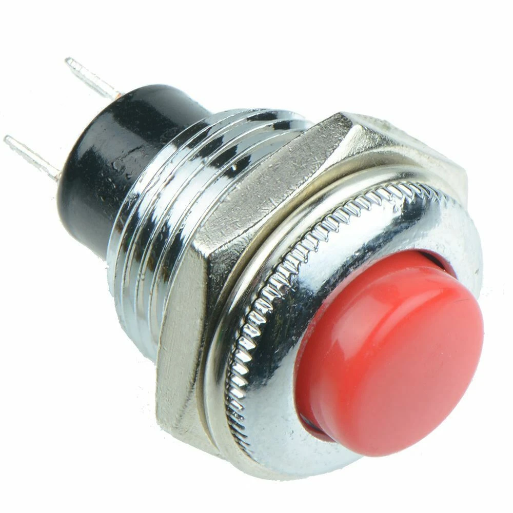 Red Metal Momentary Push Button Switch ON/OFF for electronics projects