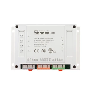 Sonoff 4-Channel WiFi Switch for Smart Home, Compatible with Alexa and Google Home