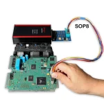 Detalle de adaptadores de sondas DIP8 y SOP08 para IPROG Plus