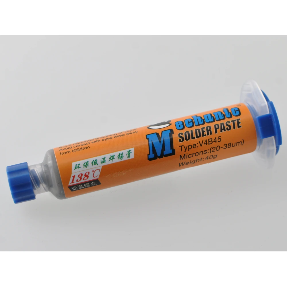 Bismuth Solder Paste Syringe Mechanic WQ-80-BS458 40 grams