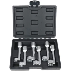 6pc Open Socket Set for Fuel Injectors 12,14,16,17,18,19 mm