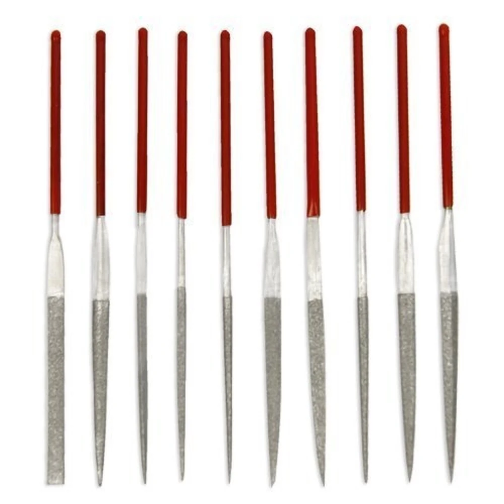 Set of 10 ultra-fine mini files for electronics and precision soldering