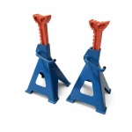 Set of 2 Jack Stands 12 Tonnes with Double Safety — Adjustable Steel Axle Stands 46-76 cm for Car, Van, Truck and Machinery TSX TOOL