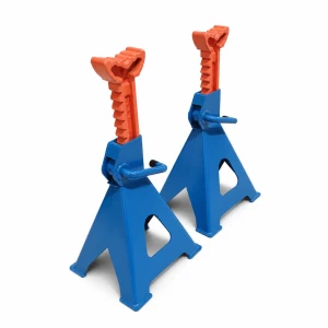 Set of 2 Jack Stands 12 Tonnes with Double Safety — Adjustable Steel Axle Stands 46-76 cm for Car, Van, Truck and Machinery TSX TOOL