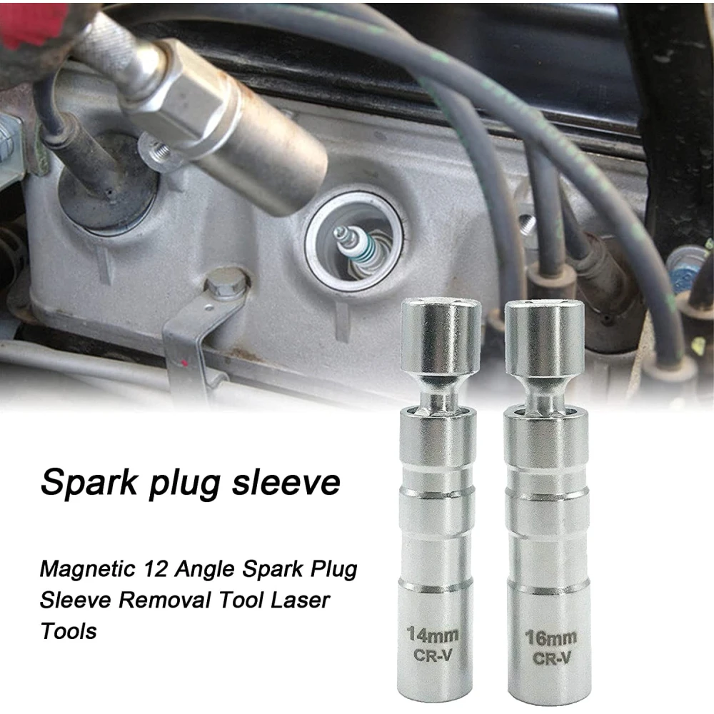 Herramientas para bujías con imán interior resistente y diseño de giro 360 grados