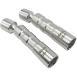 Set of 2 Flexible Magnetic Spark Plug Sockets 14 mm and 16 mm TSX TOOL
