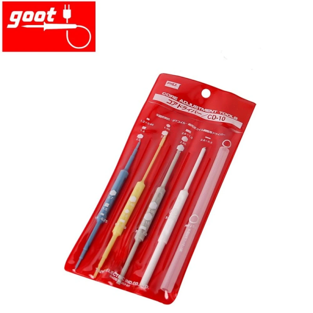 GOOT CD-10 Plastic Trimmer Tool Set 5pc for Precise, Safe Adjustment