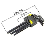 9-Piece Long Ball End Allen Key Set 1.5-10mm for Cars and Motorbikes