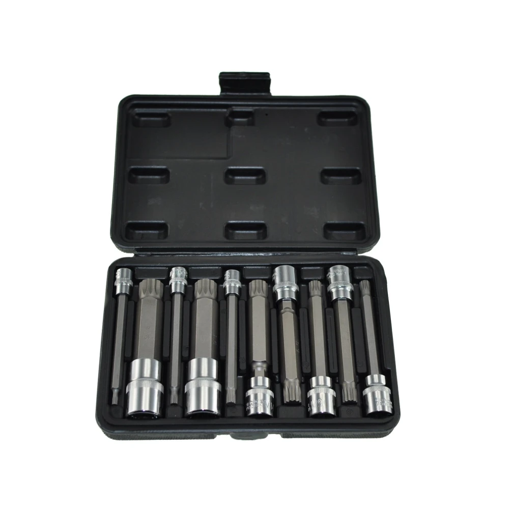 Long XZN Bit Set with Ratchet Adapters TSX TOOL