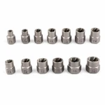 14-Piece Broken Screw & Nut Extractor Set HSS Steel Damaged Bolt Remover