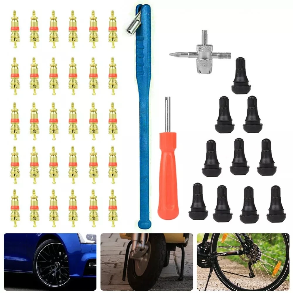 TSX TOOL tyre repair and valve removal tool set, 43 pieces